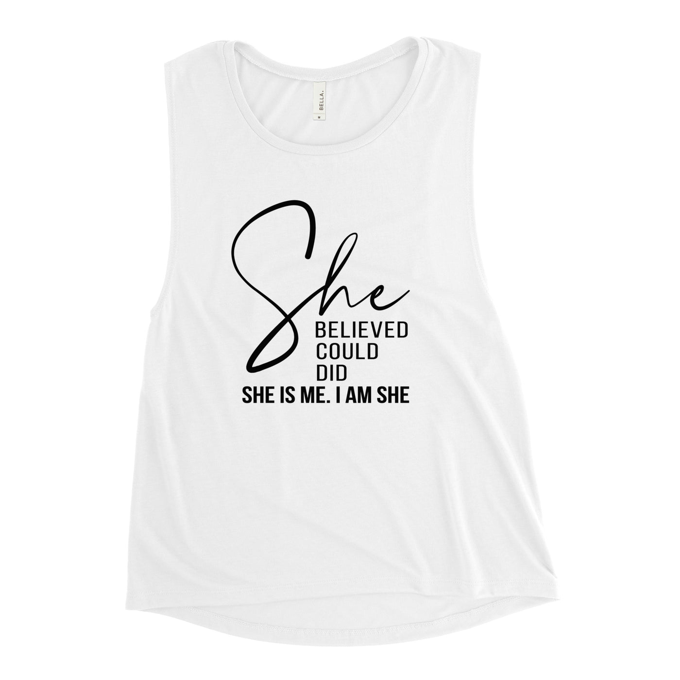 Ladies’ Muscle Tank Top - She Believed