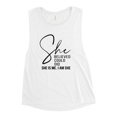 Ladies’ Muscle Tank Top - She Believed