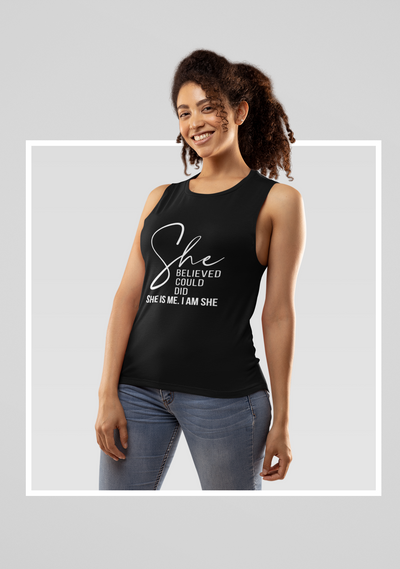 Ladies’ Muscle Tank Top - She Believed