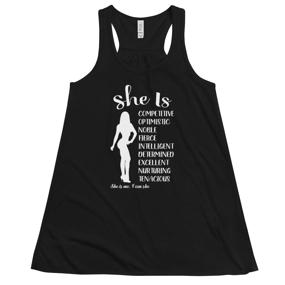 Women Fitness Racerback Tank Top - She's Competitive