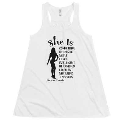 Women Fitness Racerback Tank Top - She's Competitive