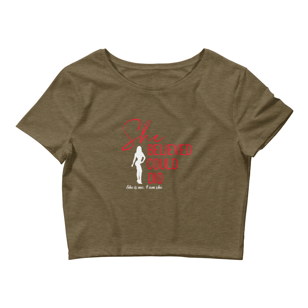 Women’s Crop Top - She Believed