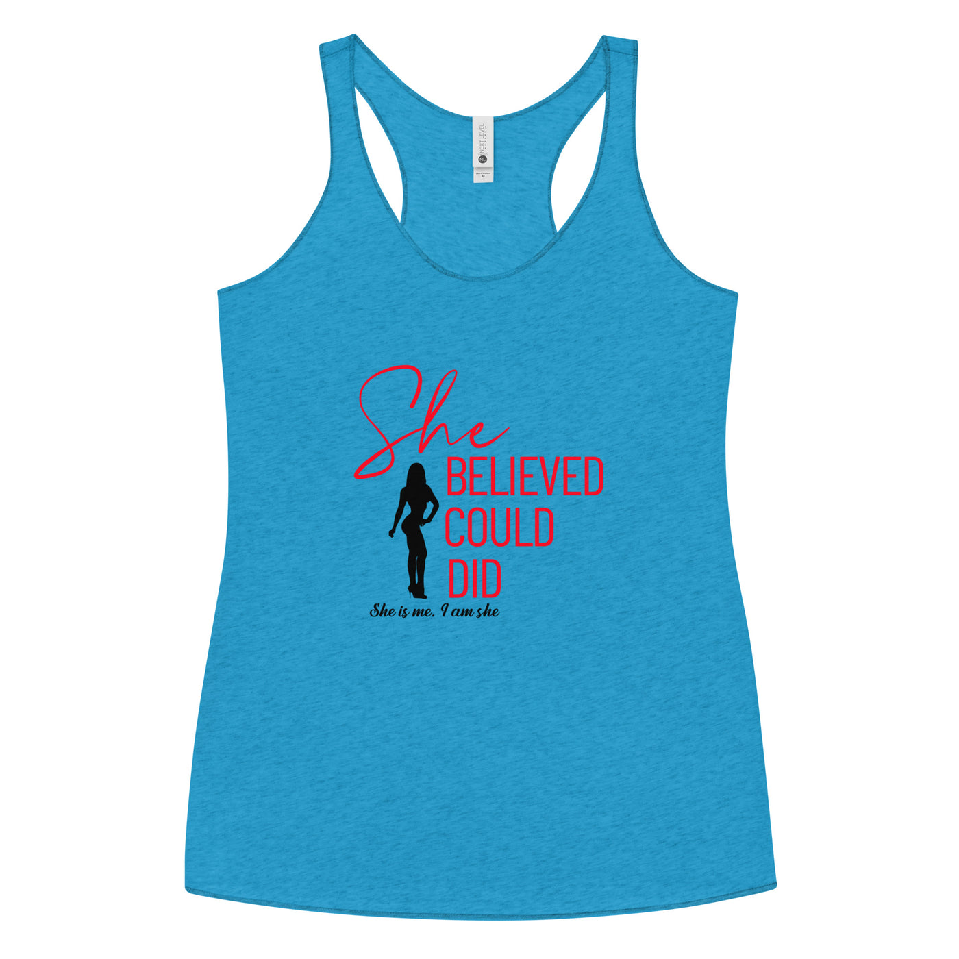 Women's Fitness Racerback Tank Top - She Believed 